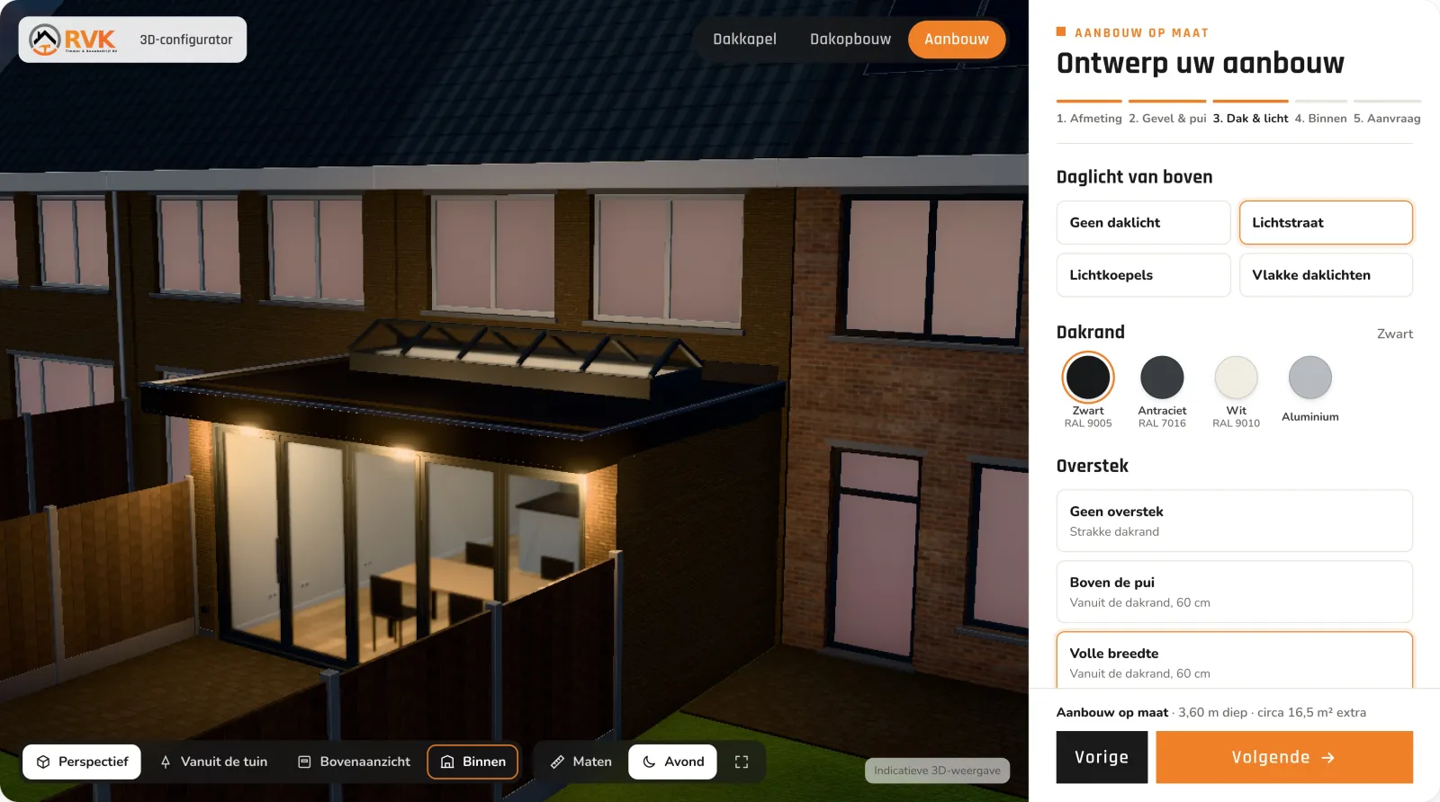 RVK Timmer: klanten ontwerpen hun dakkapel, dakopbouw of aanbouw zelf in 3D, door NEXTRIQ