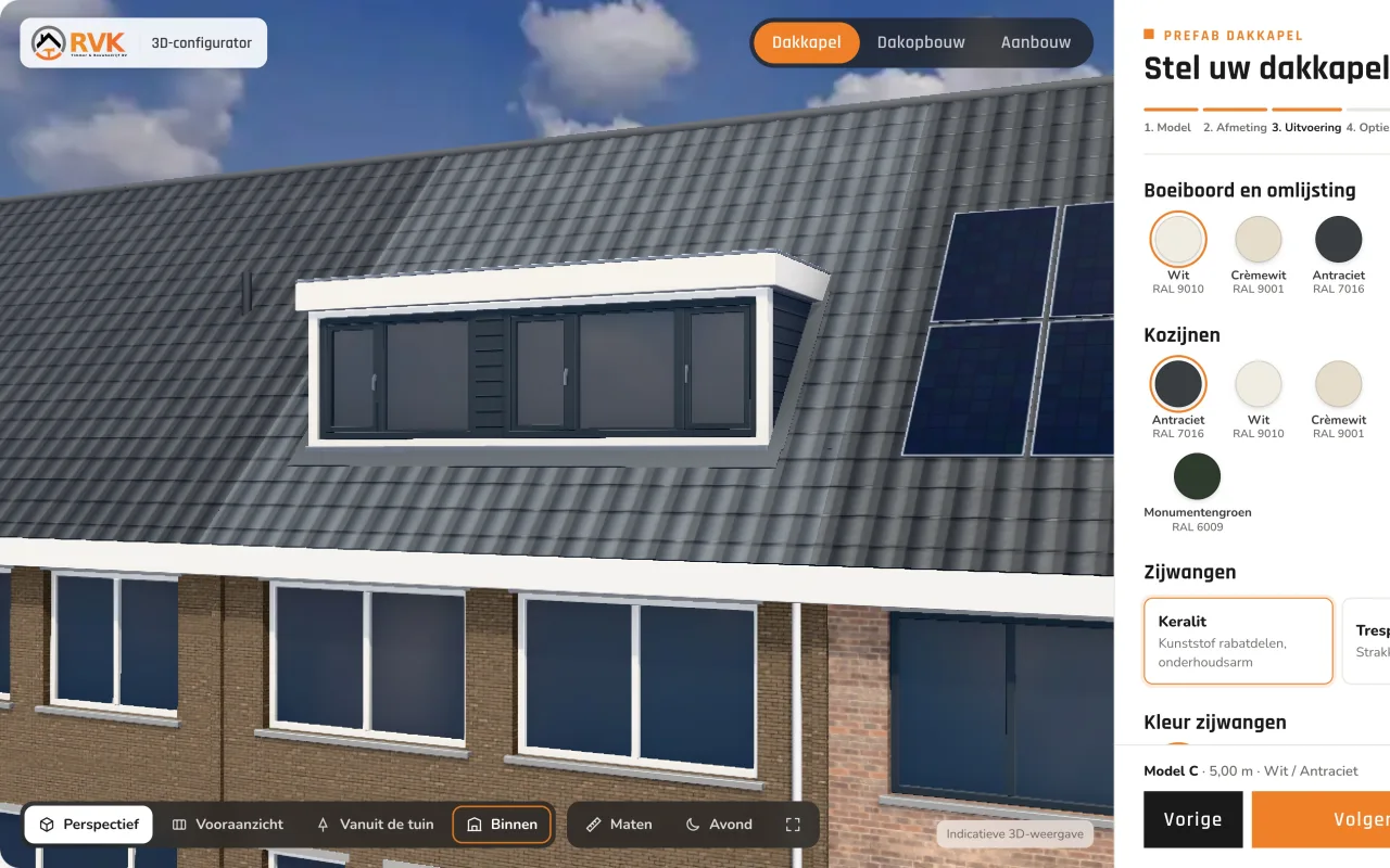 RVK Timmer & Bouwbedrijf (rvk-configurator.pages.dev), gebouwd door NEXTRIQ